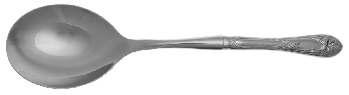 Royal Lily (Stainless) Casserole Spoon with Smooth Stainless Bowl HC by Gorham Silver-1
