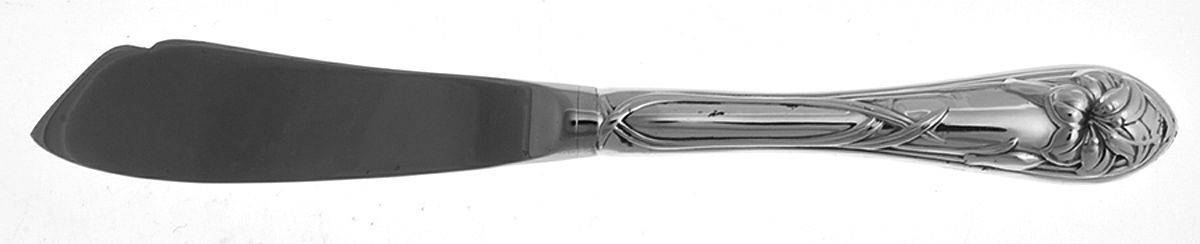 Royal Lily (Silverplate, 1991) Hollow Handle Master Butter Knife by Gorham Silver-1