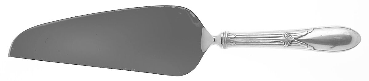 Rose Marie (Sterling, 1933, No Monograms) Pie & Cake Server with Stainless Blade by Gorham Silver-1