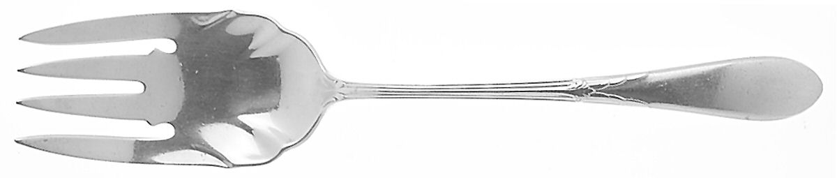 Rose Marie (Sterling, 1933, No Monograms) Medium Solid Cold Meat Serving Fork by Gorham Silver-1