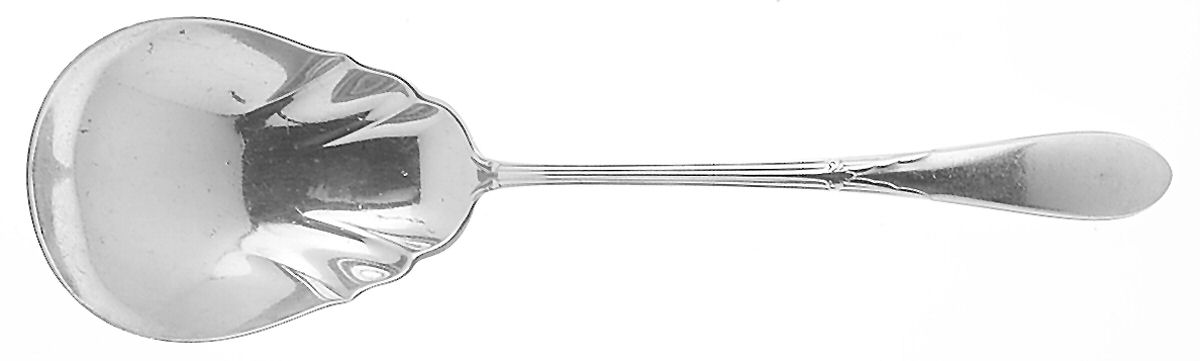 Rose Marie (Sterling, 1933, No Monograms) Solid Salad Serving Spoon by Gorham Silver-1