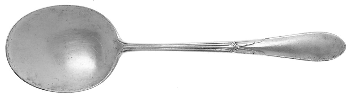 Rose Marie (Sterling, 1933, No Monograms) Round Bowl Soup Spoon (Gumbo) by Gorham Silver-1
