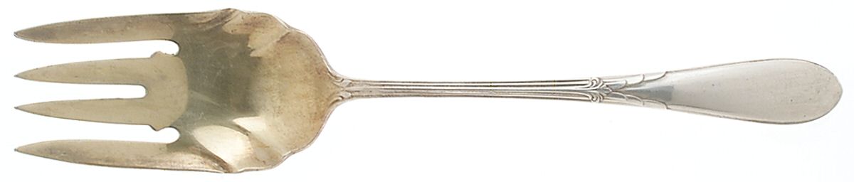 Rose Marie (Sterling, 1933, No Monograms) Medium Solid Cold Meat Serving Fork by Gorham Silver-1