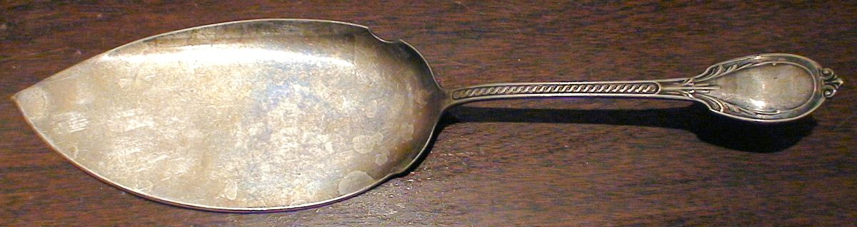 Roman (Silverplate, 1866) Large Solid Fish Server by Gorham Silver-1