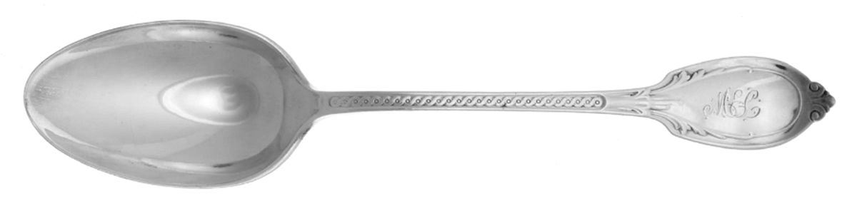 Roman (Silverplate, 1866) Monogram Tablespoon (Serving Spoon) by Gorham Silver-1