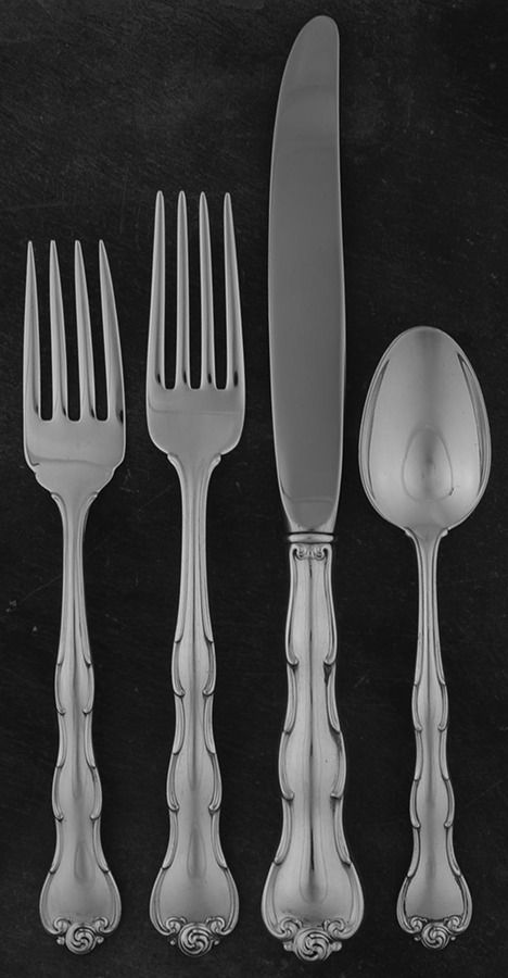 Rondo (Sterling, 1951, No Monograms) 4 Piece Place Size Setting by Gorham Silver-1
