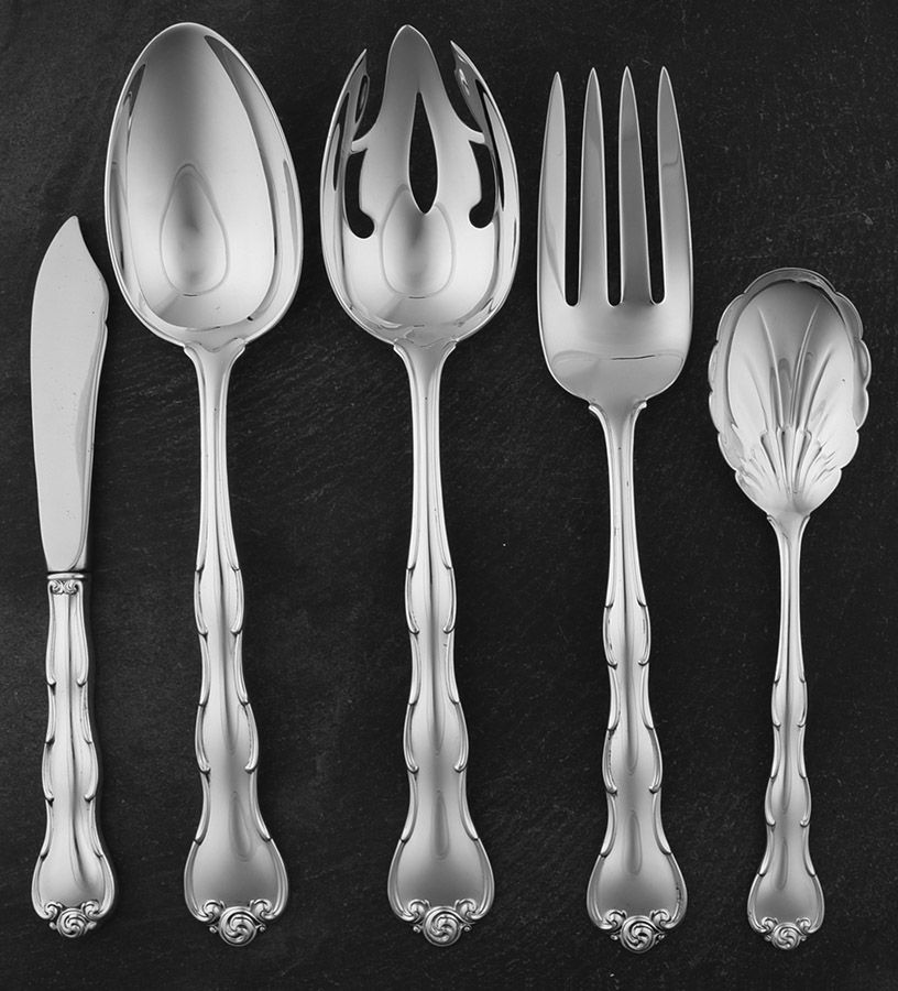 Rondo (Sterling, 1951, No Monograms) 5 Piece Hostess Set by Gorham Silver-1