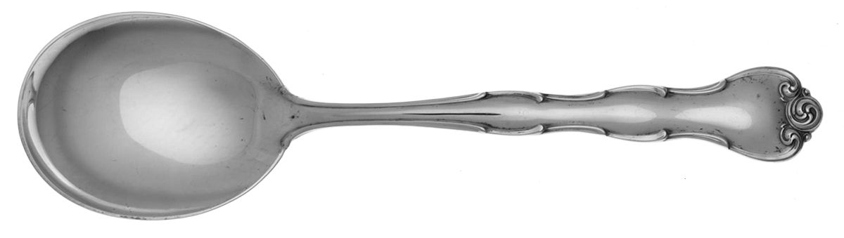 Rondo (Sterling, 1951, No Monograms) Round Bowl Soup Spoon (Cream Soup) by Gorham Silver-1