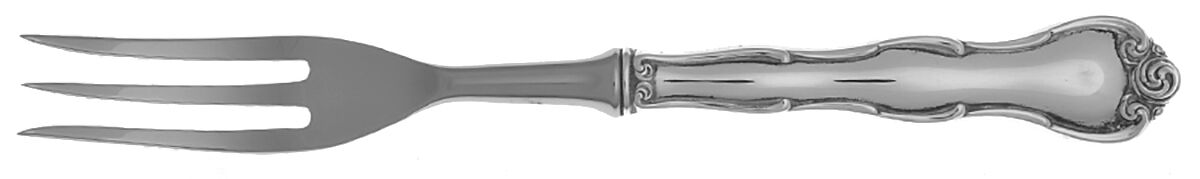 Rondo (Sterling, 1951, No Monograms) Individual Fruit Fork with Stainless Tines by Gorham Silver-1
