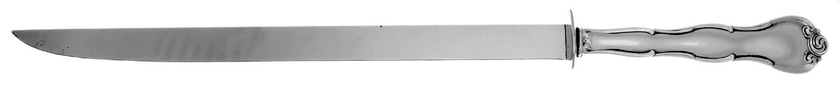 Rondo (Sterling, 1951, No Monograms) Large Stainless Blade Roast Carving Knife by Gorham Silver-1