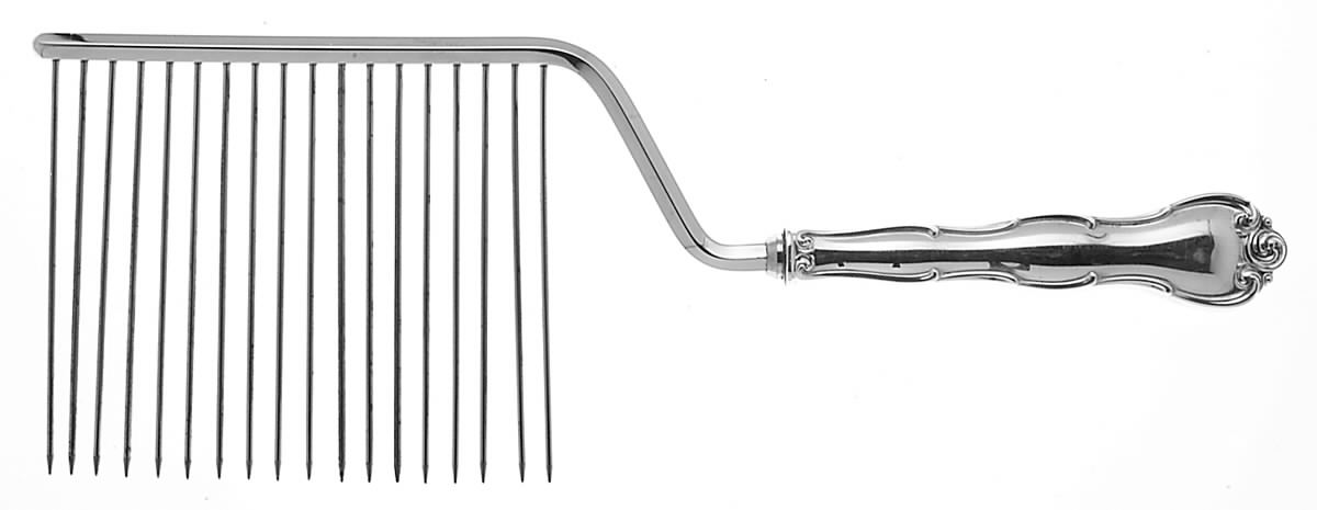 Rondo (Sterling, 1951, No Monograms) Cake Breaker with Silverplate Prongs by Gorham Silver-1