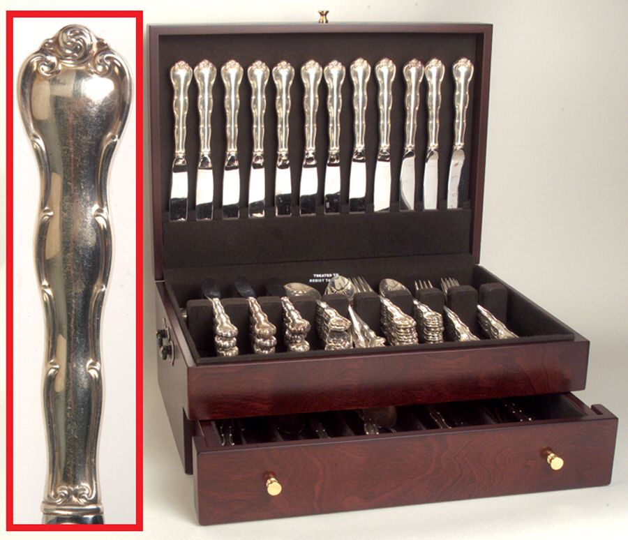 Rondo (Sterling, 1951, No Monograms) 96 Piece Set by Gorham Silver-1