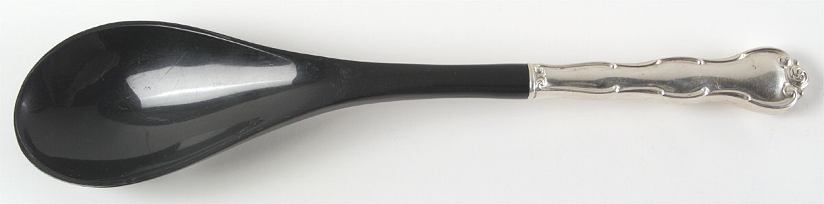Rondo (Sterling, 1951, No Monograms) Salad Serving Spoon with Plastic Bowl by Gorham Silver-1