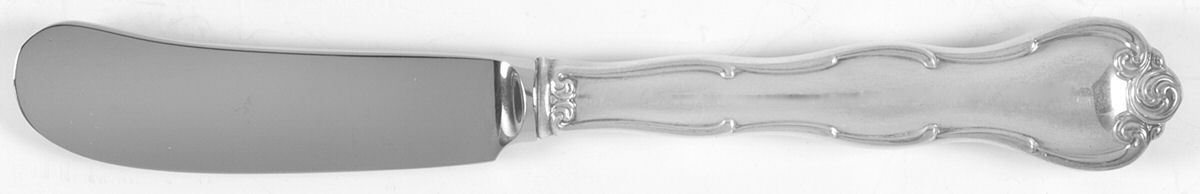 Rondo (Sterling, 1951, No Monograms) Butter Spreader Hollow Hdl-Paddle/Stainless Blade by Gorham Silver-1