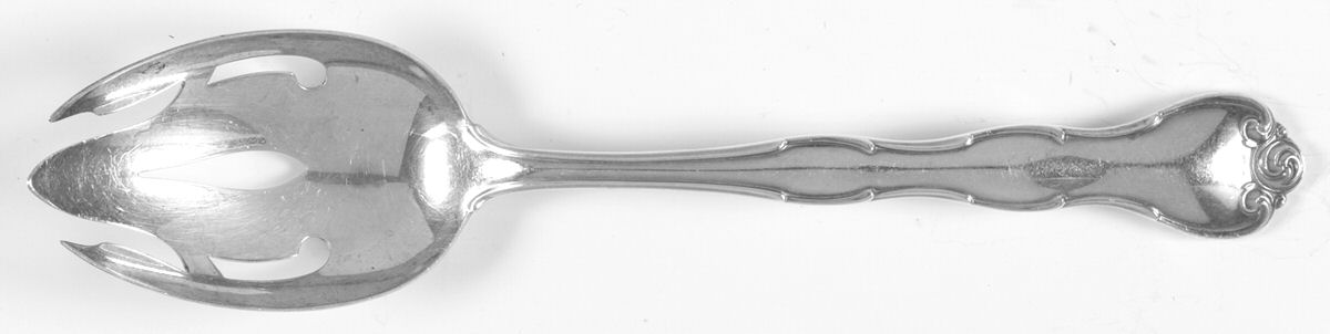 Rondo (Sterling, 1951, No Monograms) Pierced Tablespoon (Serving Spoon) by Gorham Silver-1