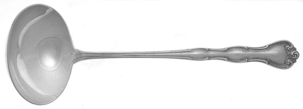 Rondo (Sterling, 1951, No Monograms) Solid Piece Cream Ladle by Gorham Silver-1