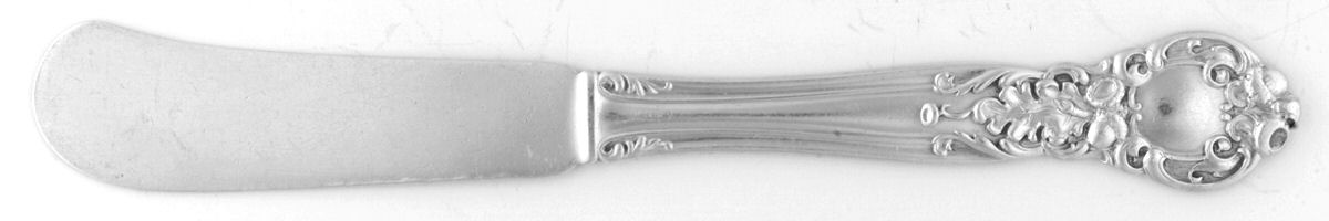 Royal Oak (Sterling, 1902, No Monograms) Flat Handle Butter Spreader by Gorham Silver-1