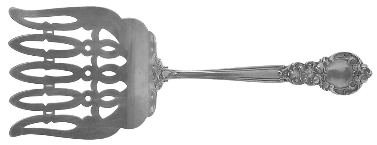 Royal Oak (Sterling, 1902, No Monograms) Large Solid Asparagus Serving Fork by Gorham Silver-1