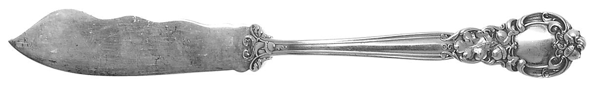 Royal Oak (Sterling, 1902, No Monograms) Flat Handle Master Butter Knife by Gorham Silver-1