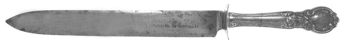 Royal Oak (Sterling, 1902, No Monograms) Large Stainless Blade Roast Carving Knife by Gorham Silver-1