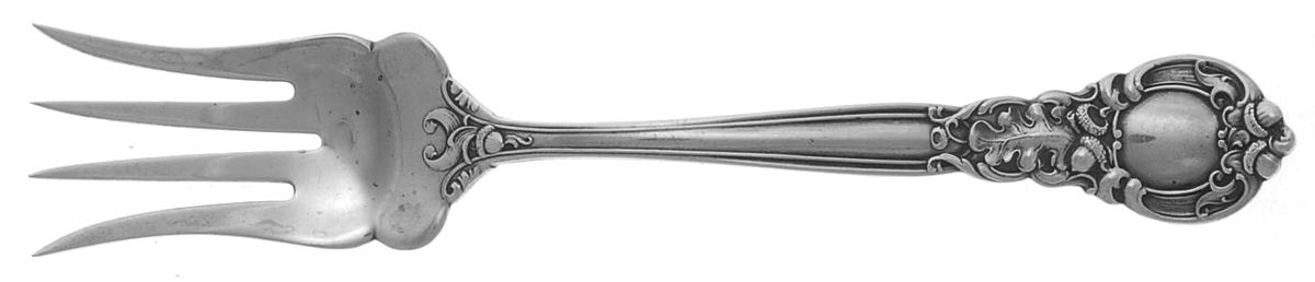 Royal Oak (Sterling, 1902, No Monograms) Small Chipped Beef Fork by Gorham Silver-1