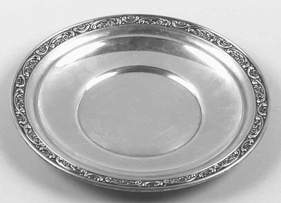 Rose Scroll (Sterling, Hollowware) Sterling Cookie Plate by Gorham Silver-1