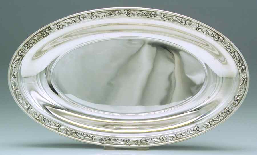 Rose Scroll (Sterling, Hollowware) 11" Bread Tray by Gorham Silver-1
