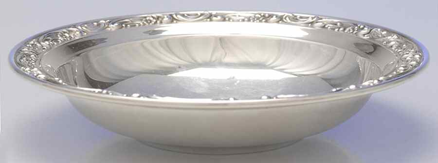 Rose Scroll (Sterling, Hollowware) Sterling Bon Bon Bowl by Gorham Silver-1