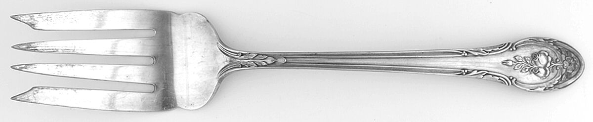 Rosemont (Silverplate, 1930) Medium Solid Cold Meat Serving Fork by Gorham Silver-1