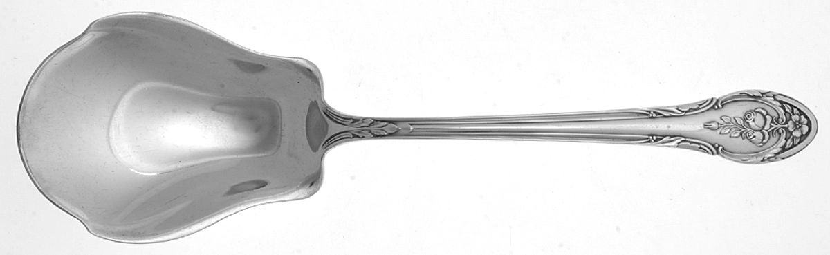 Rosemont (Silverplate, 1930) Solid Salad Serving Spoon by Gorham Silver-1