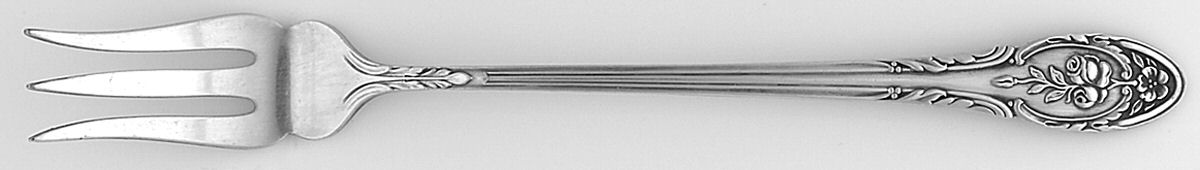 Rosemont (Silverplate, 1930) Short Handle Pickle/Olive Fork by Gorham Silver-1