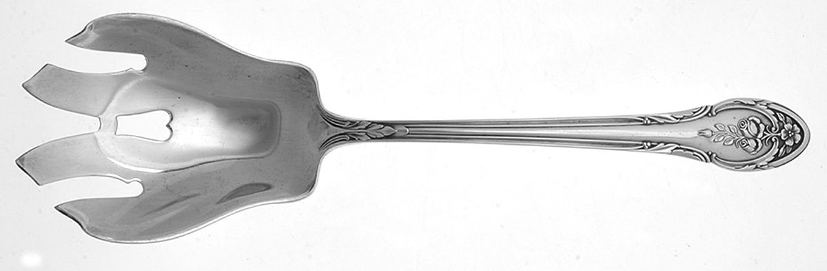 Rosemont (Silverplate, 1930) Solid Salad Serving Fork by Gorham Silver-1