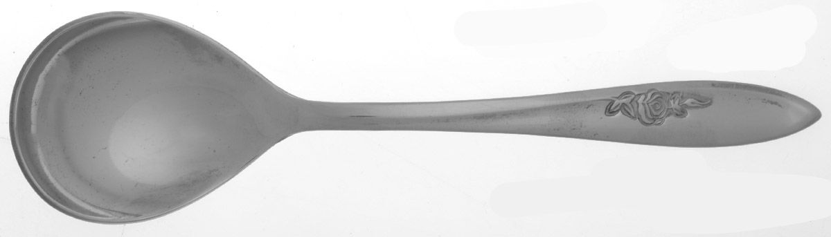 Roselle (Stainless) Sugar Spoon by Gorham Silver-1
