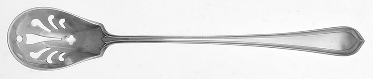 Roslyn (Silverplate, 1915) Pierced Bowl Short Handle Olive Spoon by Gorham Silver-1