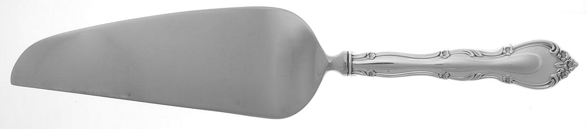 Rose Tiara (Sterling, 1963) Pie & Cake Server with Stainless Blade by Gorham Silver-1