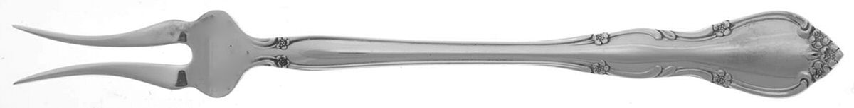 Rose Tiara (Sterling, 1963) Short Handle Pickle/Olive Fork by Gorham Silver-1