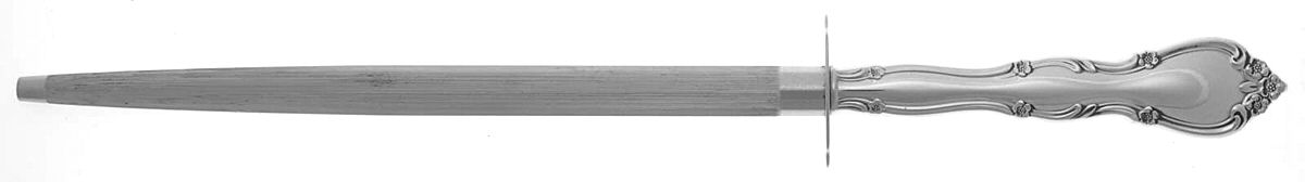 Rose Tiara (Sterling, 1963) Large Roast Steel Rod Knife Sharpener by Gorham Silver-1