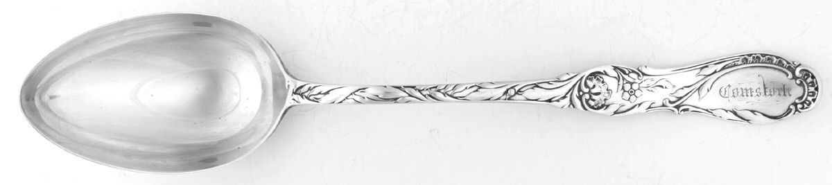 Rouen (Sterling, 1892) Gravy/Dressing Spoon with Button by Gorham Silver-1