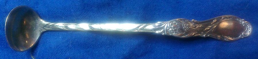 Rouen (Sterling, 1892) Mustard Spoon by Gorham Silver-1