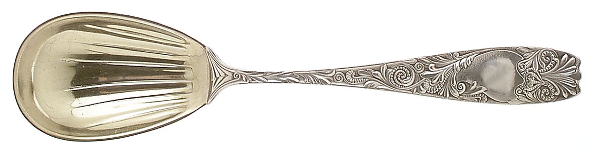 Royal (Silverplate, 1888) Oversize Solid Salad Serving Spoon by Gorham Silver-1