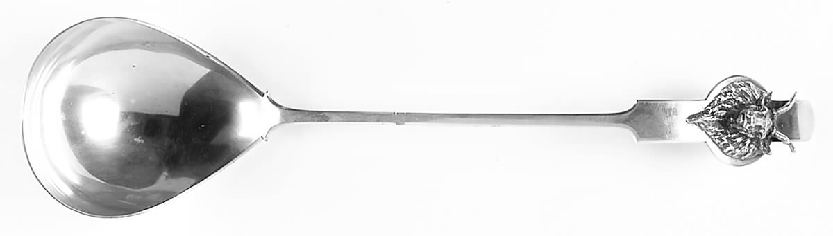 Saxon Stag (Coin, 1855) Large Solid Soup Ladle by Gorham Silver-1