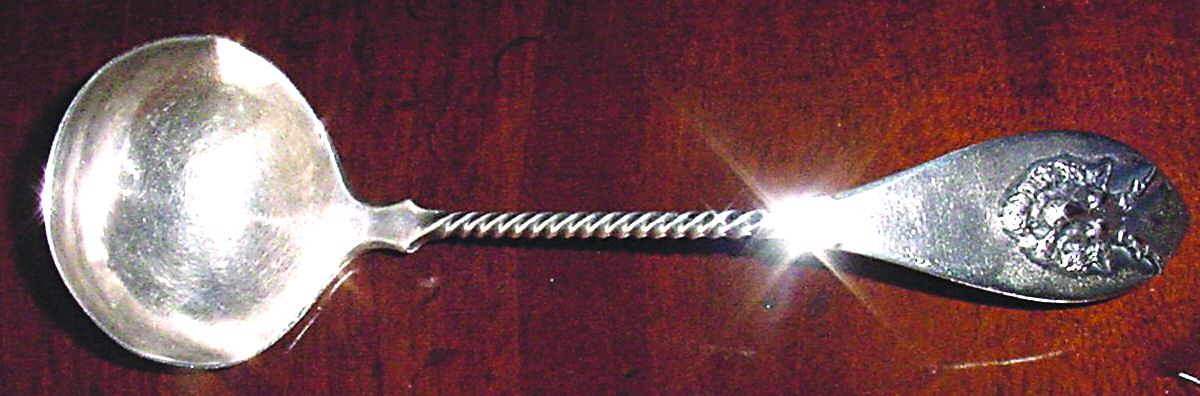 Saxon Stag (Coin, 1855) Solid Piece Cream Ladle by Gorham Silver-1