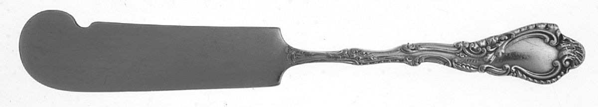 Saxony (Silverplate, 1891, No Monograms) Flat Handle Butter Spreader by Gorham Silver-1