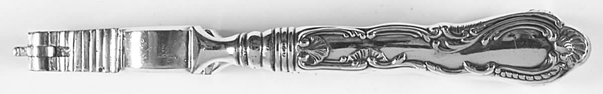 Saxony (Silverplate, 1891, No Monograms) Silverplate Grip Nut Cracker by Gorham Silver-1