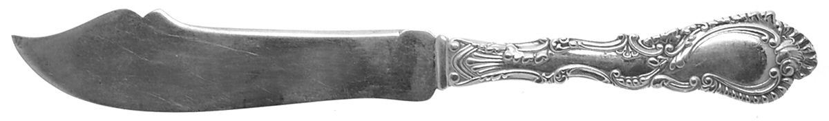 Saxony (Silverplate, 1891, No Monograms) Individual Solid Fish Knife by Gorham Silver-1