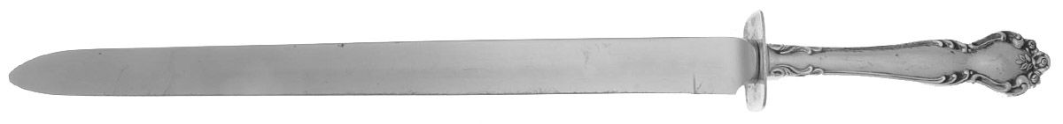 Secret Garden (Sterling, 1959, No Monograms) Ham Slicer Knife with Stainless Blade by Gorham Silver-1