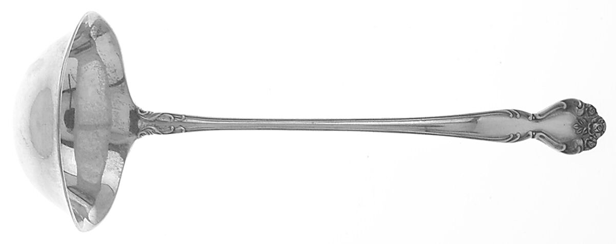 Secret Garden (Sterling, 1959, No Monograms) Solid Gravy Ladle by Gorham Silver-1