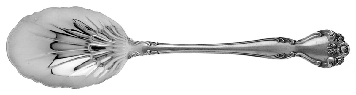 Secret Garden (Sterling, 1959, No Monograms) Sugar Shell Spoon by Gorham Silver-1