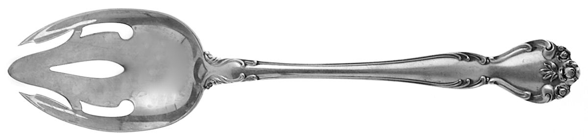 Secret Garden (Sterling, 1959, No Monograms) Pierced Tablespoon (Serving Spoon) by Gorham Silver-1