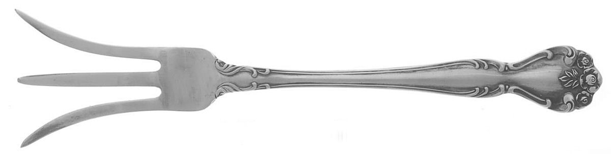 Secret Garden (Sterling, 1959, No Monograms) Lemon Fork by Gorham Silver-1